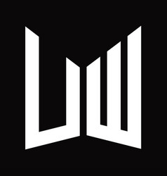 Uw Logo Monogram Design Template