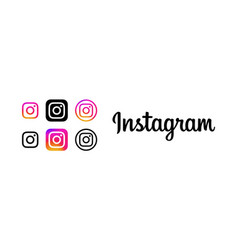 Instagram Logo And Icons Social Media