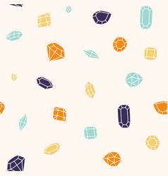 Gemstone Seamless Pattern For Print Wallpaper