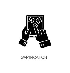 Gamification Black Glyph Icon