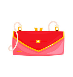 Red Baguette Bag