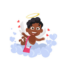 Afro Cupid With Post Pink Bag