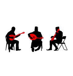 Balkan Folklore Music Silhouette Trio