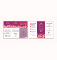 Charity And Donation Trifold Design Template