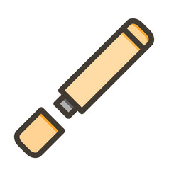 Electronic Cigar Thick Line Filled Colors Icon