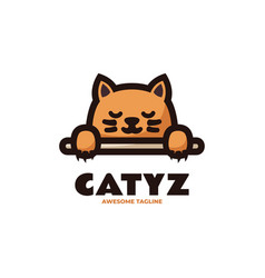 Logo Cat Simple Mascot Style