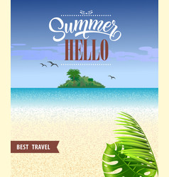 Summer Hello Best Travel Flyer Design