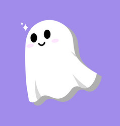 Cute Ghost Emotion Smile And Kawaii Cartoon