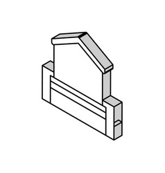 House Foundation Stone Isometric Icon