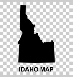 Idaho Map Shape United States Of America Flat