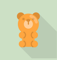 Orange Gummy Bear Candy Icon