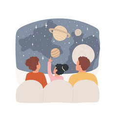 Planetarium Isolated Cartoon