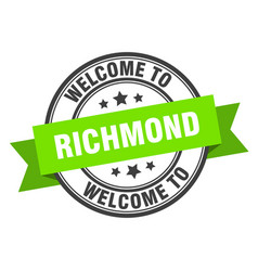 Richmond Stamp Welcome To Green Sign