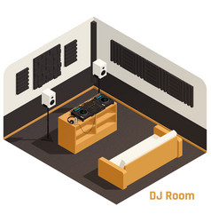 Dj Set Isometric Composition