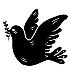 Dove World Peace Symbol Flat