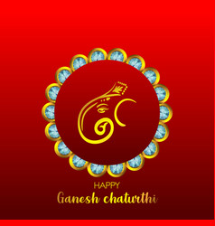 Happy Ganesh Chaturthi Festival Greeting Card