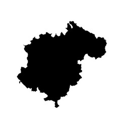 Teruel Map Silhouette Isolated