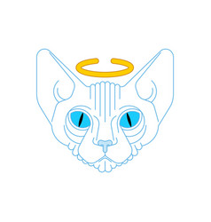 Angel Cat Face White Pet