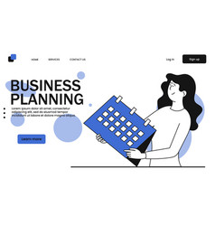 Business Planning And Woman Holding Calendar