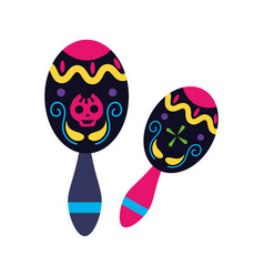 Dia De Los Muertos Maracas