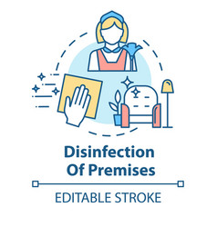 Disinfection Of Premises Concept Icon Sanitation