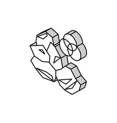 Mineral Stone Isometric Icon