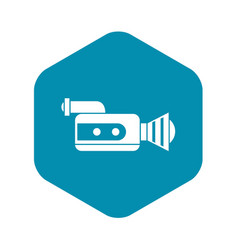 Retro Camera Icon Simple Style