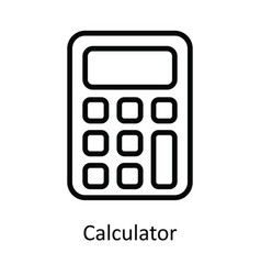 Calculator Outline Icon Design