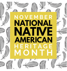 November National Native American Heritage Month