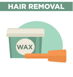 Hair Removal Commercial With Big Container Of Wax