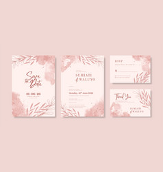 Beautiful Watercolor Wedding Invitation Template