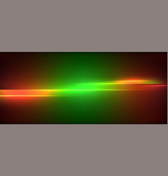 A Green Red And Orange Light Beam On A Dark