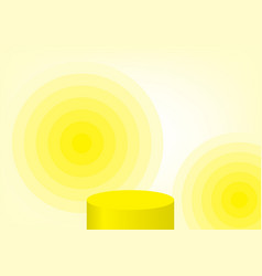 Background On Pedestal Modern Studio Yellow