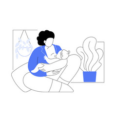 Breastfeeding Isolated Cartoon