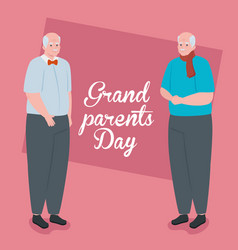 Happy Grand Parents Day With Cute Grandfathers