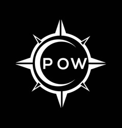 Pow Abstract Technology Circle Setting Logo