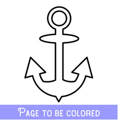 Funny Anchor To Be Colored The Coloring Book