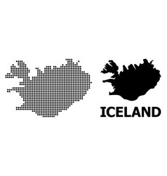 Dotted Pattern Map Iceland