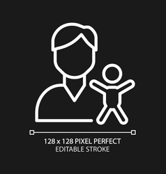 Pediatrics Pixel Perfect White Linear Icon For