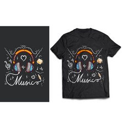 Typography Music Rock Festival T-shirt Design