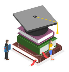 3d Isometric Flat Of Education