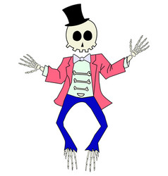 Cartoon Skeleton Giving A Thumbs Up