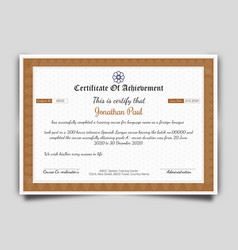 Certificate Of Achievement Template