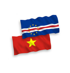 Flags Of Republic Of Cabo Verde And Vietnam