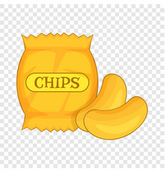 Potato Chips Icon Cartoon Style