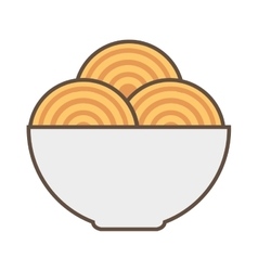 Spaghetti Dish Isolated Icon