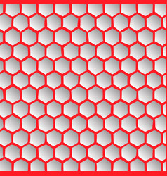 Abstract Effect Honey Comb Red Background