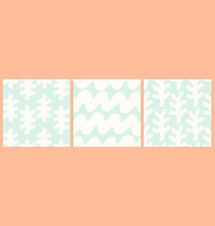 Abstract Shapes Seamless Pattern Set In A Muted