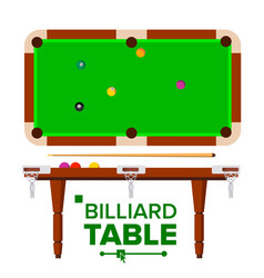 Billiard Table Top Side View Green