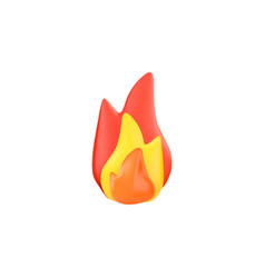 Burning Bonfire Or Campfire Cartoon Flame Of Fire